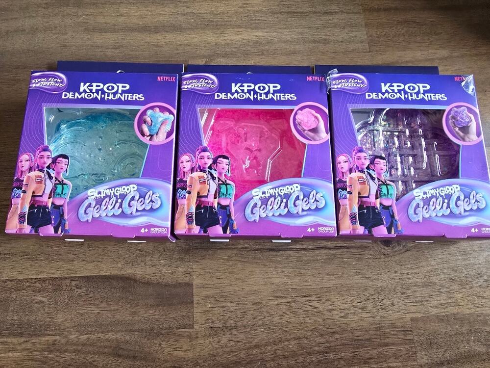 Netflix KPop Demon Hunters™ HUNTR/X, Derpy, Saja Boys Pink Gelli Gel Lot of 3
